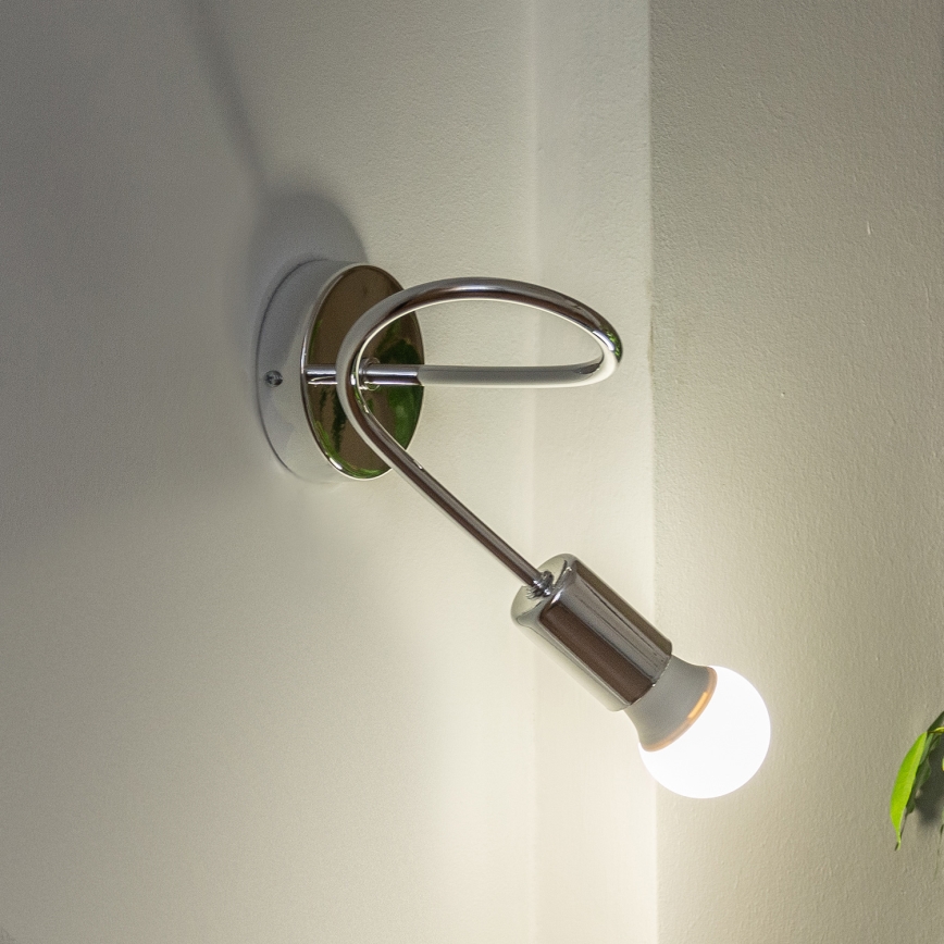 Seinavalgusti OXFORD 1xE27/15W/230V läikiv kroom