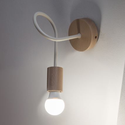Seinavalgusti OXFORD 1xE27/15W/230V mänd/kreem