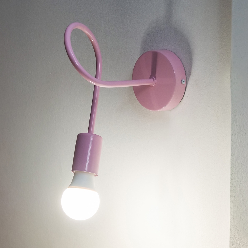 Seinavalgusti OXFORD 1xE27/15W/230V roosa
