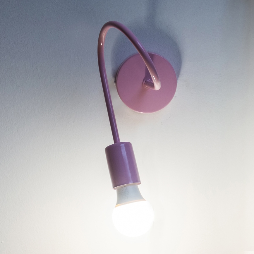 Seinavalgusti OXFORD 1xE27/15W/230V roosa