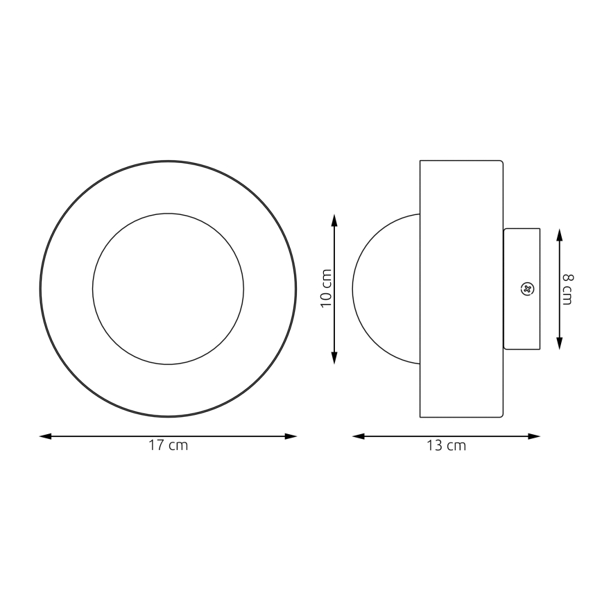 Seinavalgusti OZZY 1xG9/8W/230V beež