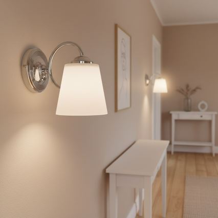 Seinavalgusti PAFOS 1xE27/15W/230V läikiv kroom