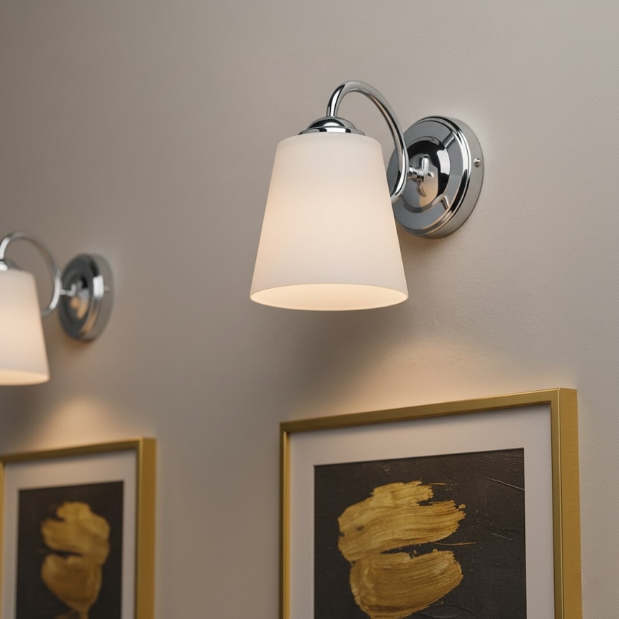 Seinavalgusti PAFOS 1xE27/15W/230V läikiv kroom