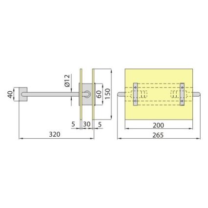 Seinavalgusti PALIA R7s/100W/230V