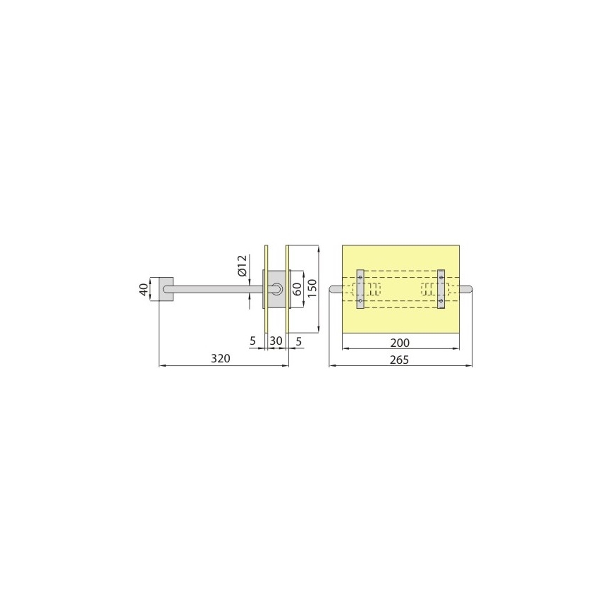 Seinavalgusti PALIA R7s/100W/230V