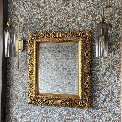 Seinavalgusti PIEGA 1xE14/40W/230V messing/suitsune must