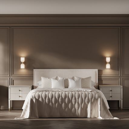 Seinavalgusti PIEGA 2xE14/10W/230V messing/valge