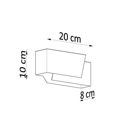 Seinavalgusti PIEGARE 1xG9/40W/230V