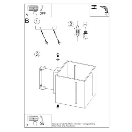 Seinavalgusti PIXAR 1xG9/40W/230V