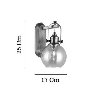Seinavalgusti POLINO 1xE27/40W/230V pronks