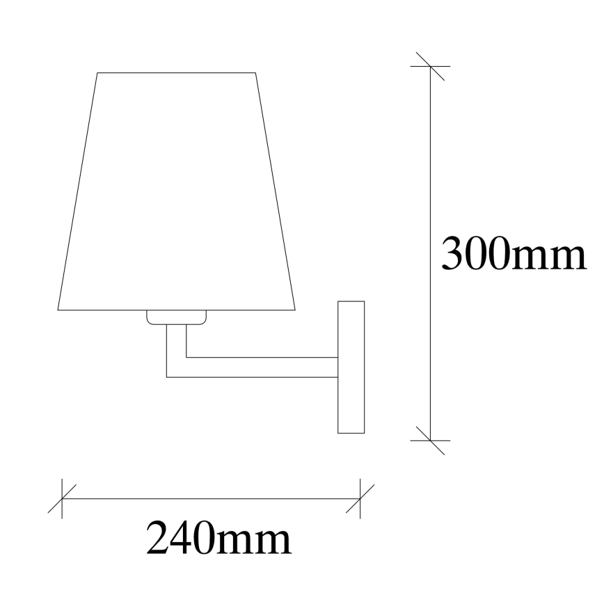 Seinavalgusti PROFIL 1xE27/60W/230V