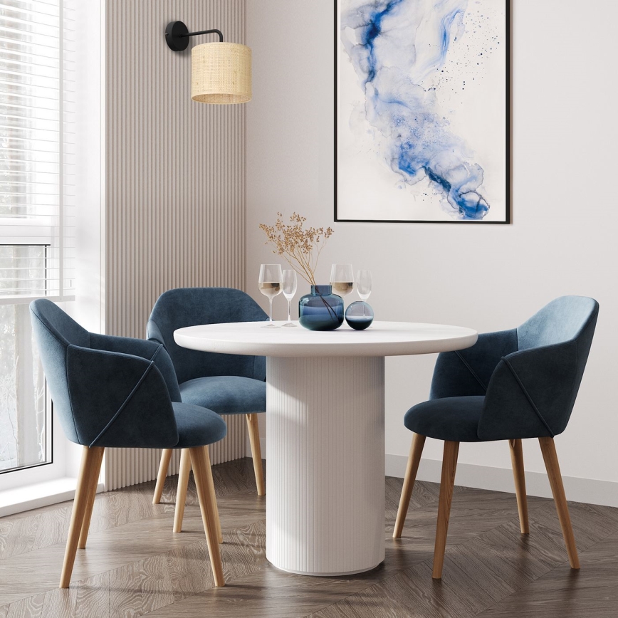 Seinavalgusti RATTAN 1xE27/60W/230V punutud