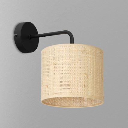 Seinavalgusti RATTAN 1xE27/60W/230V punutud