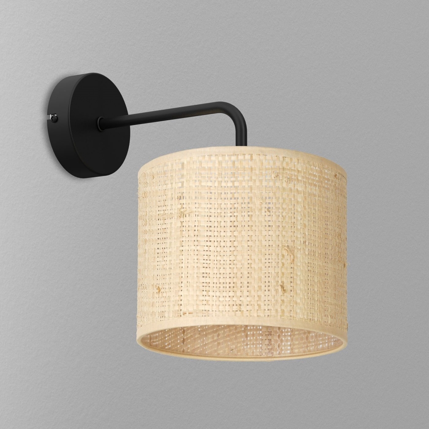 Seinavalgusti RATTAN 1xE27/60W/230V punutud
