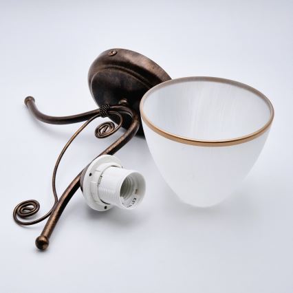 Seinavalgusti RETRO II 1xE27/60W/230V pronks paatina