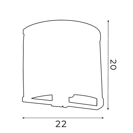 Seinavalgusti RIM 1xE27/60W/230V