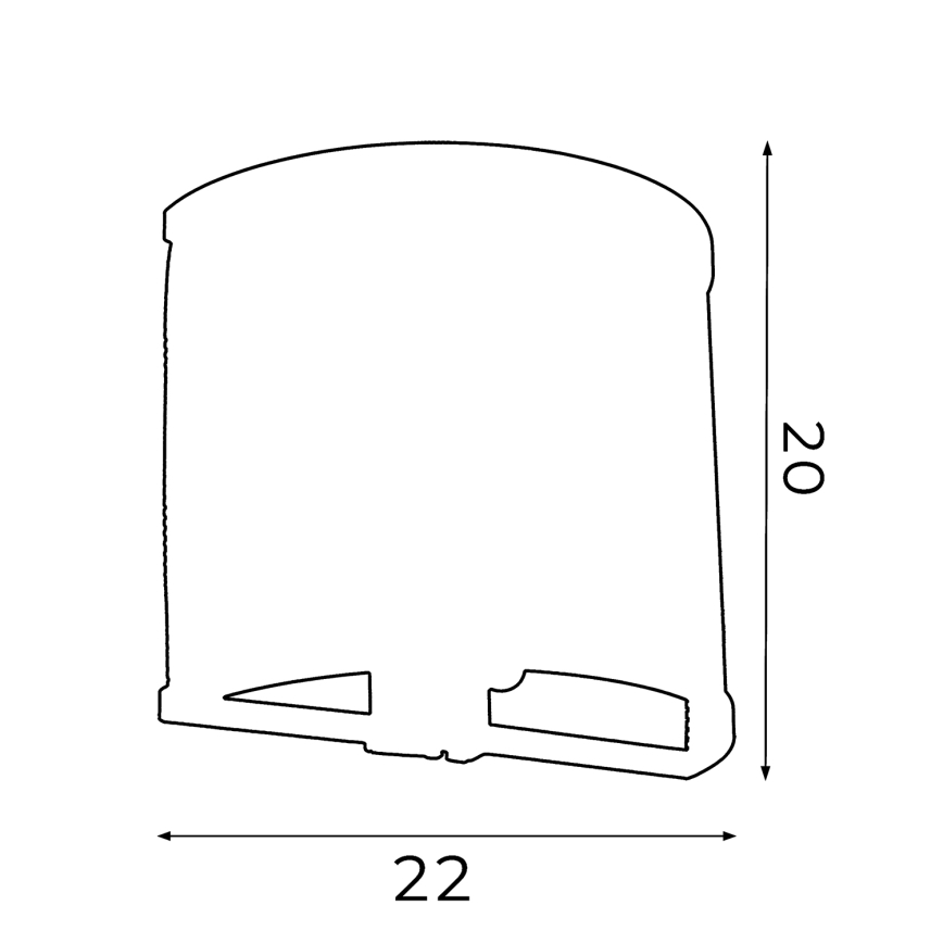 Seinavalgusti RIM 1xE27/60W/230V