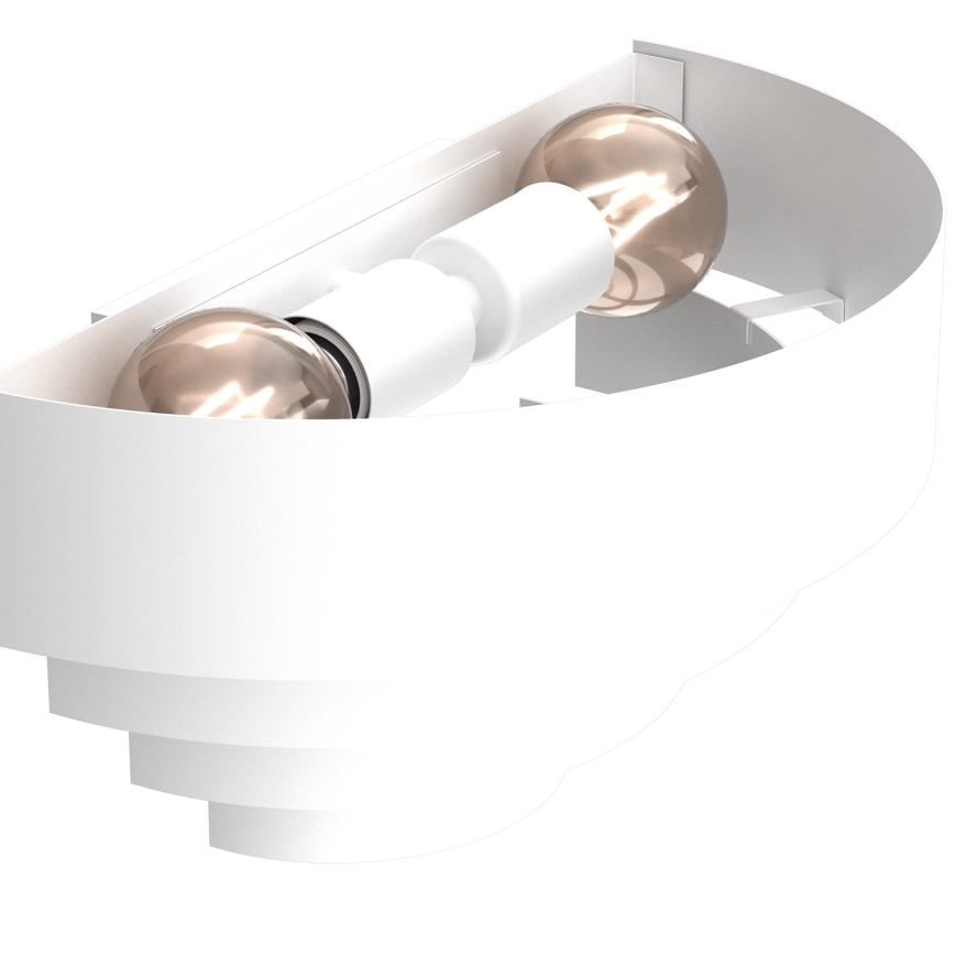 Seinavalgusti RINGS 2xE27/15W/230V valge