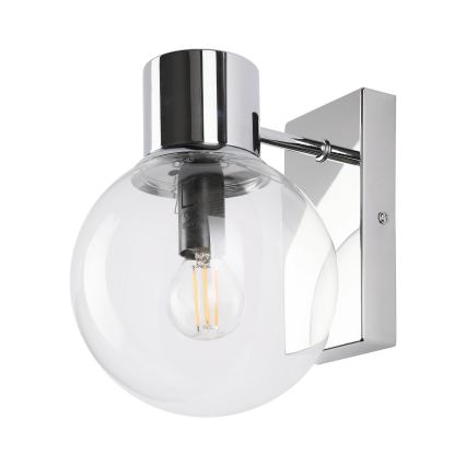 Seinavalgusti SFERIO 1xE14/5W/230V läikiv kroom/selge klaas