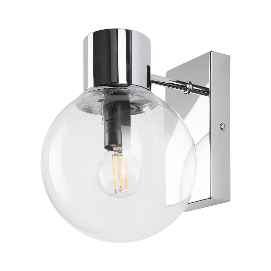 Seinavalgusti SFERIO 1xE14/5W/230V läikiv kroom/selge klaas