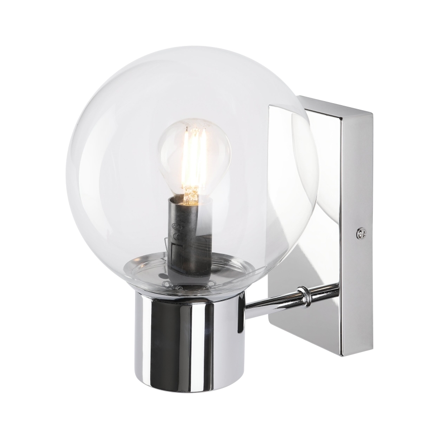 Seinavalgusti SFERIO 1xE14/5W/230V läikiv kroom/selge klaas