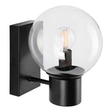 Seinavalgusti SFERIO 1xE14/5W/230V must/läbipaistev