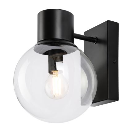 Seinavalgusti SFERIO 1xE14/5W/230V must/läbipaistev