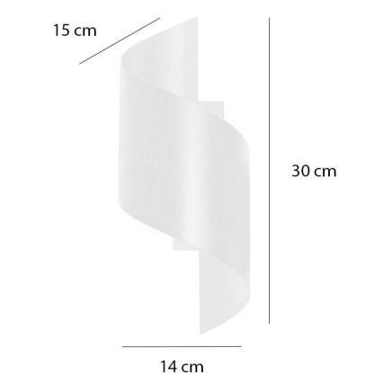 Seinavalgusti SPINER 1xG9/8W/230V valge