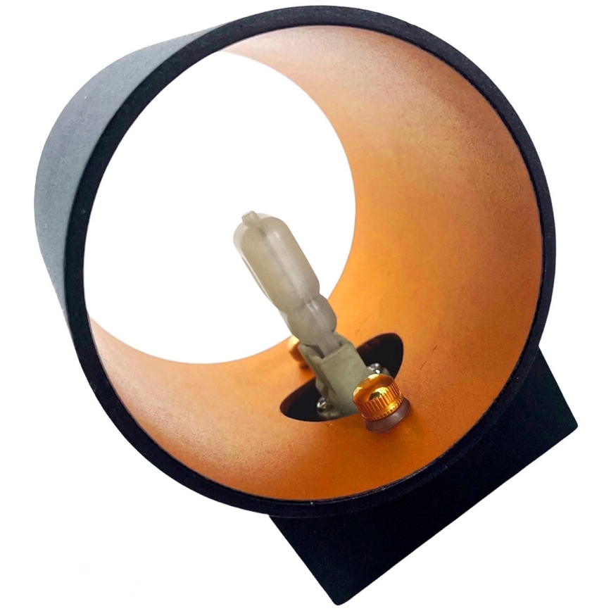 Seinavalgusti SQUALLA TUBA 1xG9/50W/230V must/kuldne
