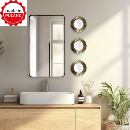 Seinavalgusti SUNPLISS 1xG9/10W/230V, läbimõõt 20 cm, kuldne/kreemjas