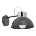Seinavalgusti TEDI 1xE27/60W/230V antratsiit/läikiv kroom