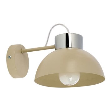 Seinavalgusti TEDI 1xE27/60W/230V beež/läikiv kroom