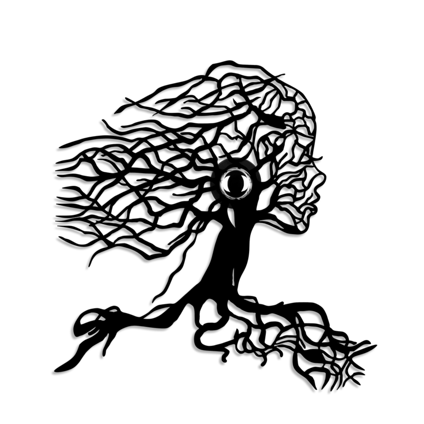 Seinavalgusti TREE WOMAN 1xE27/40W/230V must