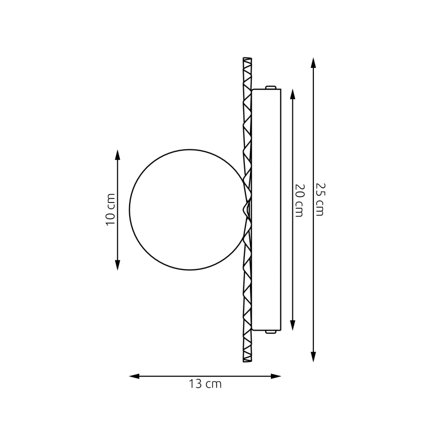 Seinavalgusti UMBRA 1xG9/8W/230V must