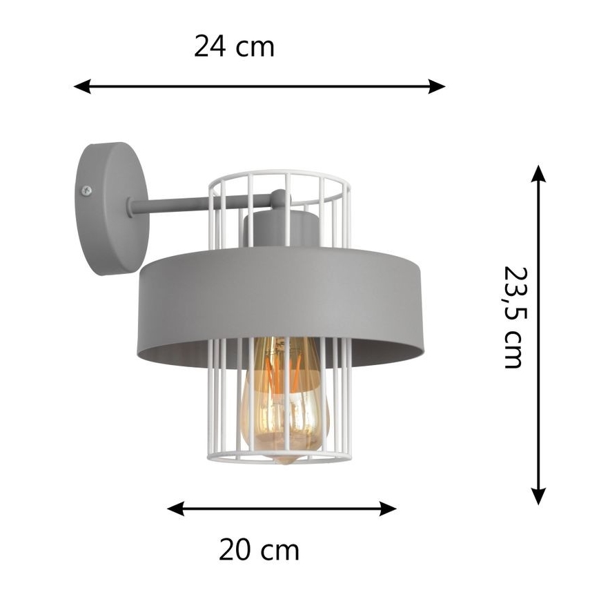 Seinavalgusti VOLTA 1xE27/15W/230V hall