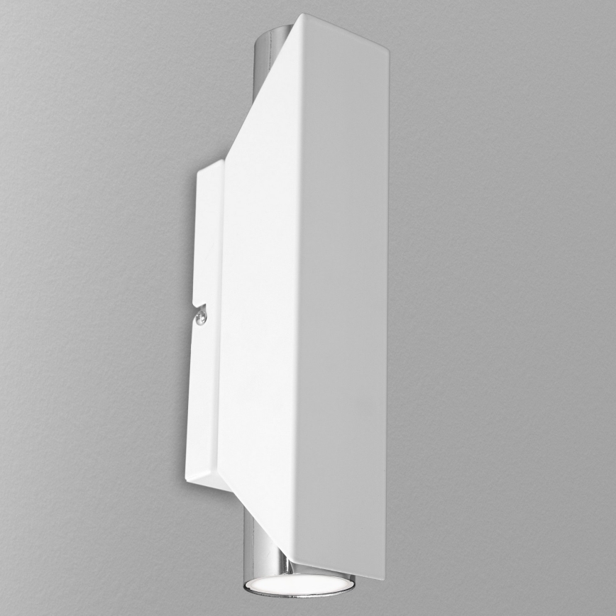 Seinavalgusti WALL 2xGU10/8W/230V valge/läikiv kroom