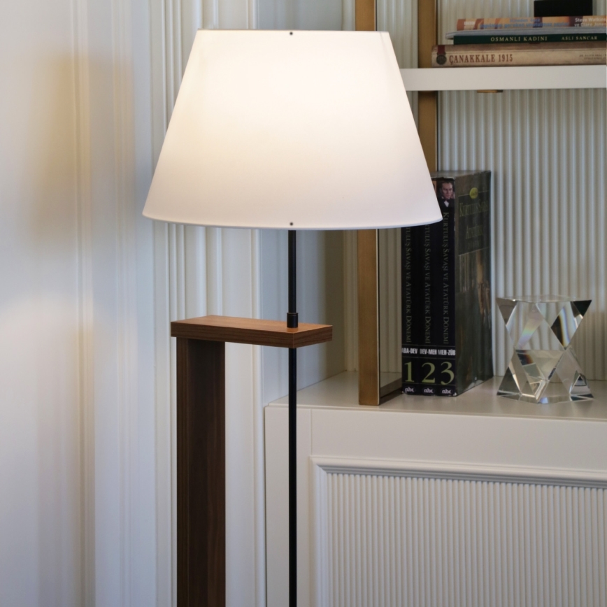 Seisev lamp AYD 1xE27/40W/230V bež/pruun