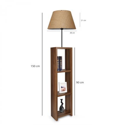 Seisev lamp AYD 1xE27/40W/230V pruun