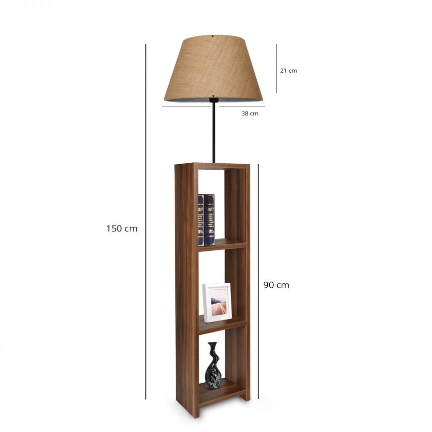 Seisev lamp AYD 1xE27/40W/230V pruun