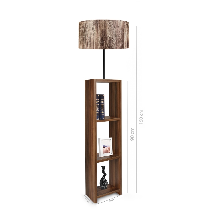 Seisev lamp AYD 1xE27/40W/230V pruun