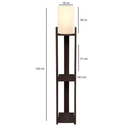 Seisev lamp AYD 1xE27/40W/230V pruun/kreem