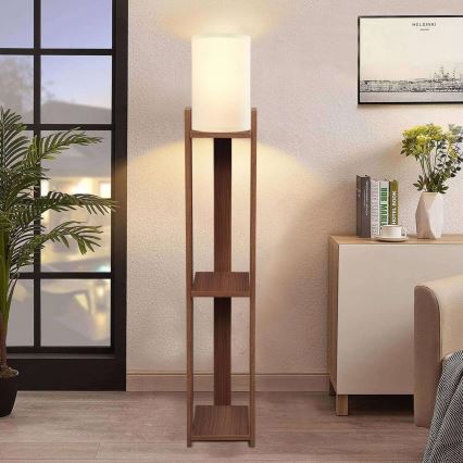 Seisev lamp AYD 1xE27/40W/230V pruun/kreem