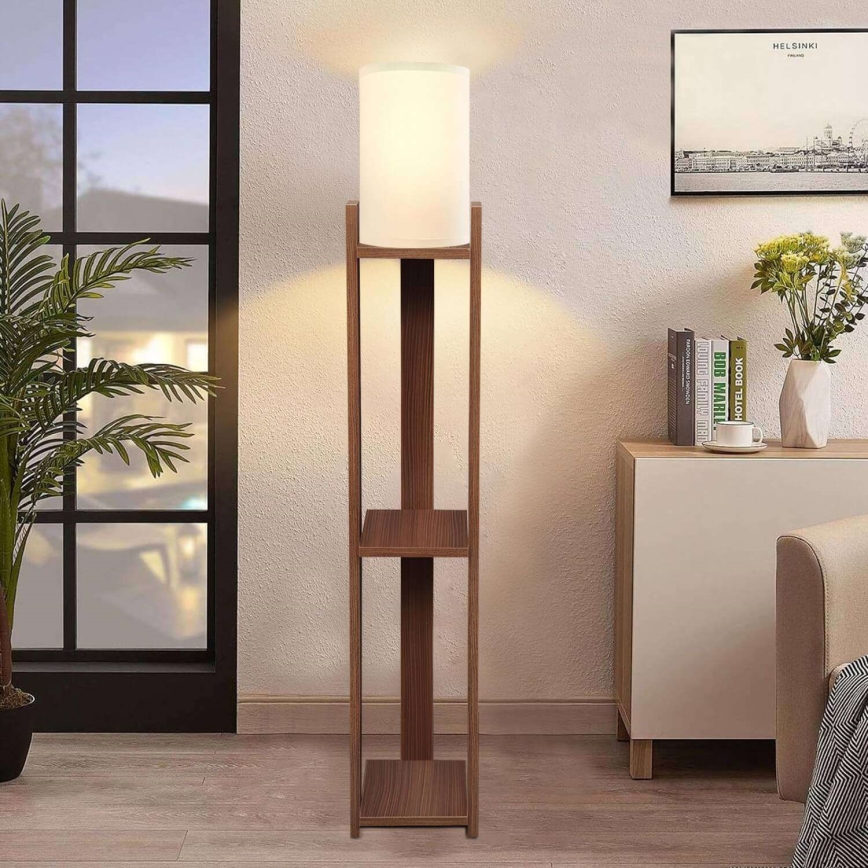Seisev lamp AYD 1xE27/40W/230V pruun/kreem