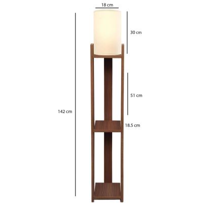 Seisev lamp AYD 1xE27/40W/230V pruun/kreem