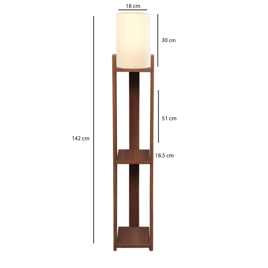 Seisev lamp AYD 1xE27/40W/230V pruun/kreem