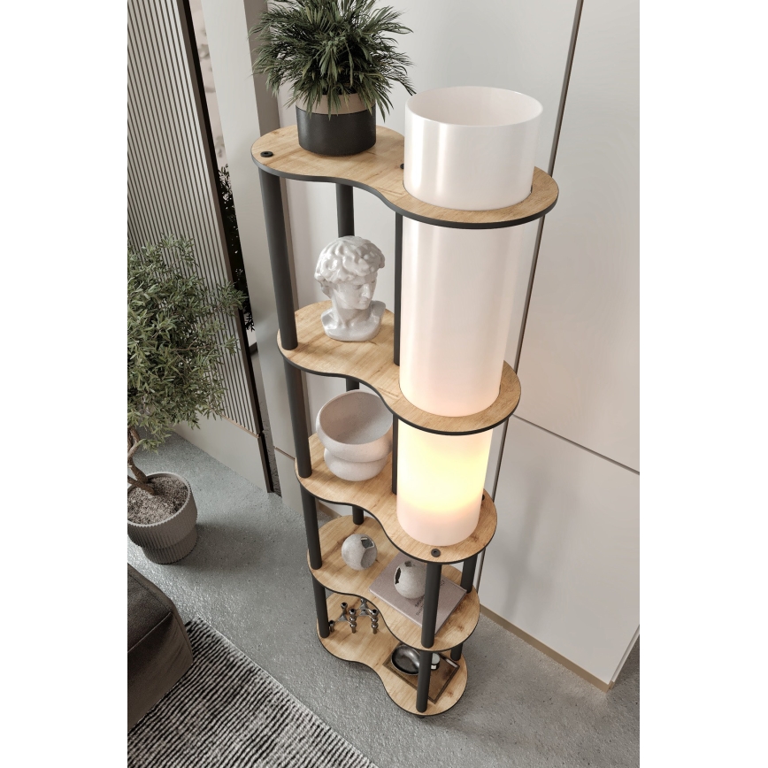 Seisev lamp NOTO 1xE27/40W/230V beež/must