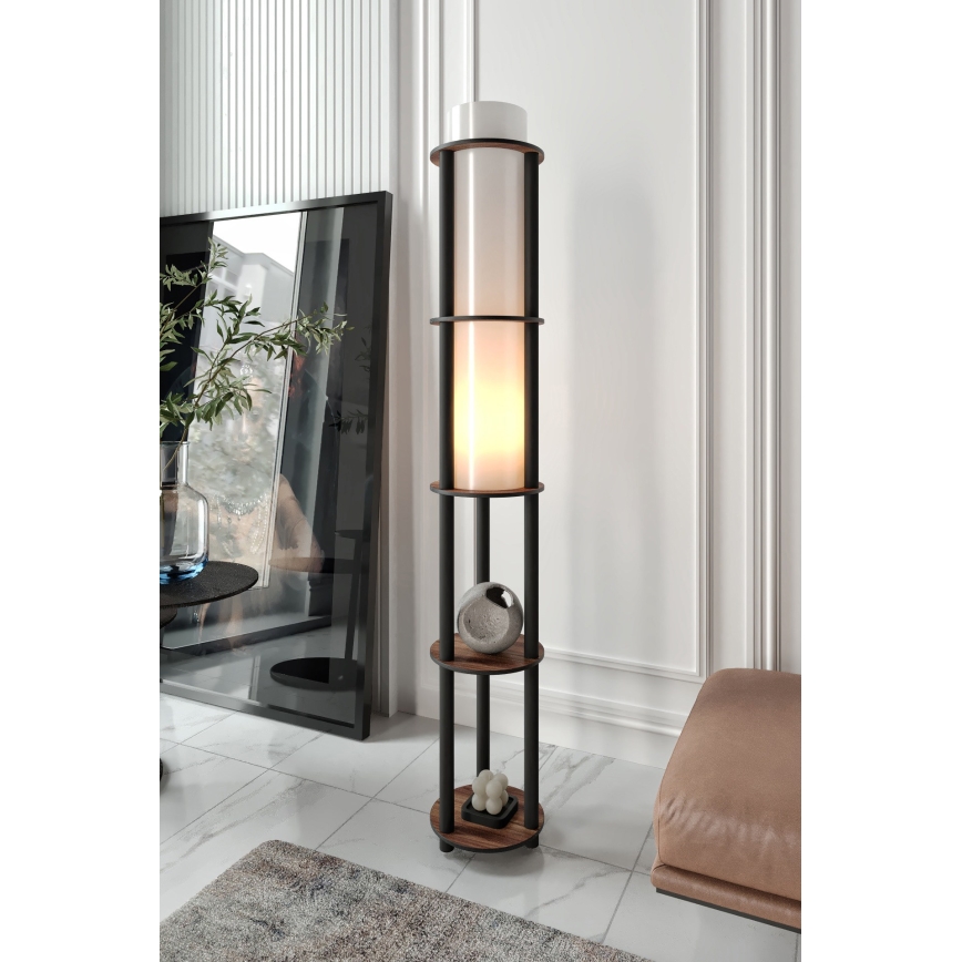 Seisev lamp NOTO 1xE27/40W/230V pruun/must