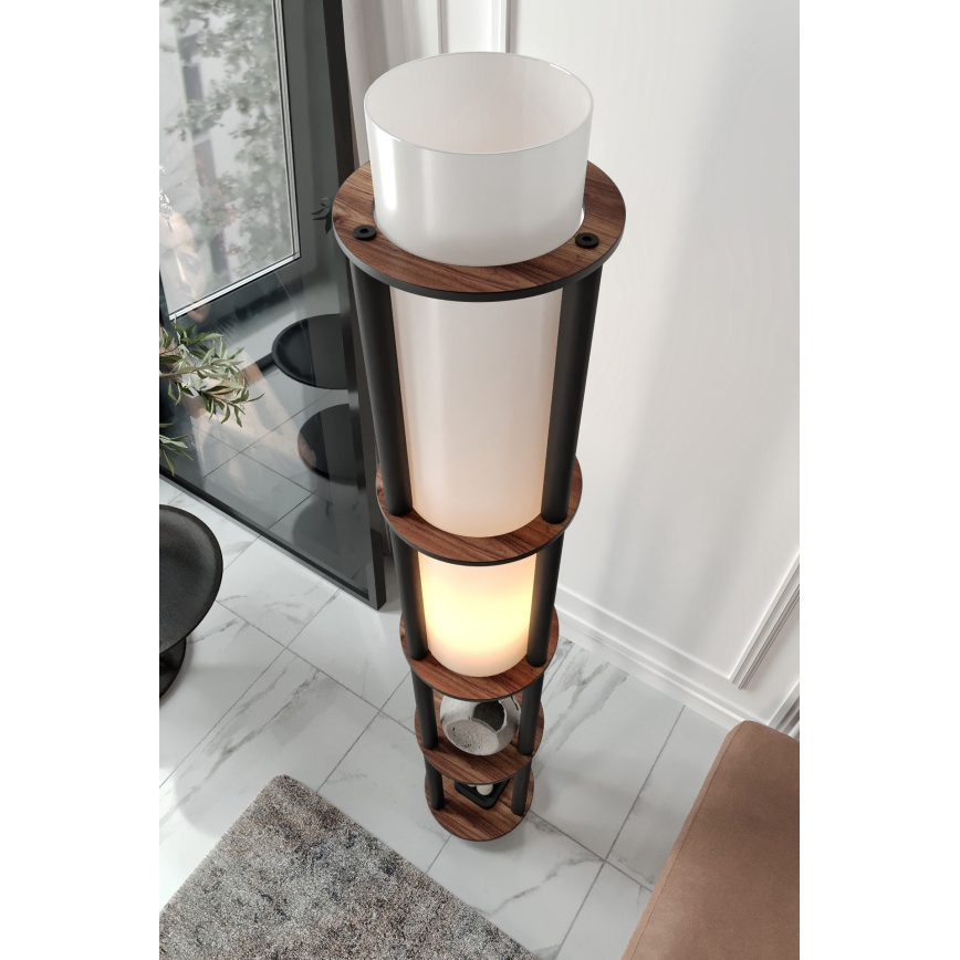 Seisev lamp NOTO 1xE27/40W/230V pruun/must