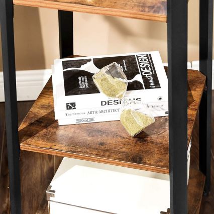 Seisev riidenagi LINEA must/pruun