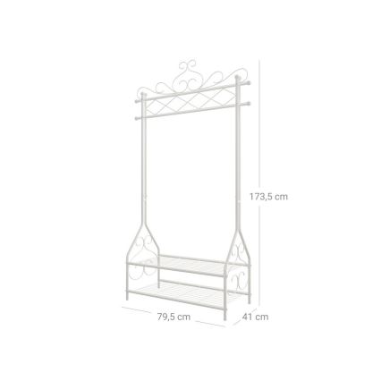 Seisev riidenagi LINEA, valge